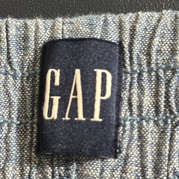 GAP Women's XXL Linen Short Blue Pull On Pockets High Waist NWT - Picture 10 of 14